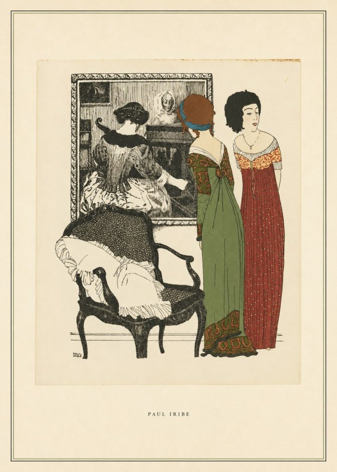 Paul Iribe Elegant Interior Scene No4 - Poszter