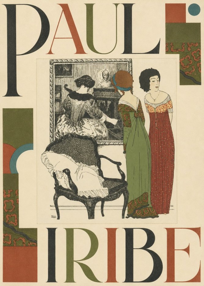 Paul Iribe Elegant Interior Scene No5 - Poszter