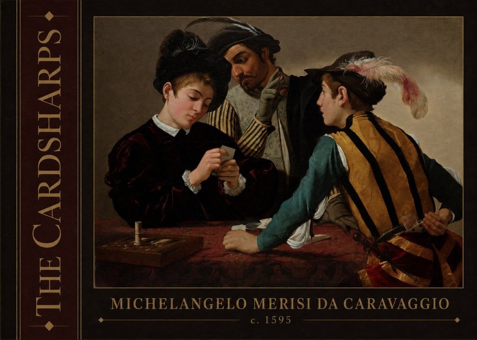 Michelangelo Merisi da Caravaggio The Cardsharps I No2 - Poszter