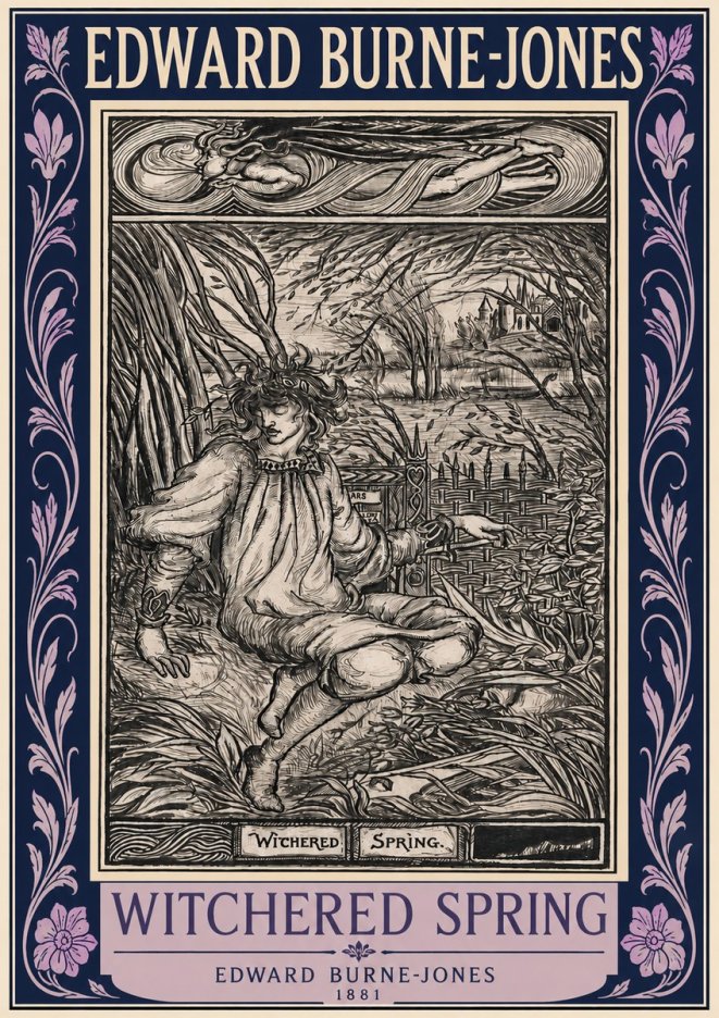 Edward Burne-Jones Withered Spring No3 - Poszter