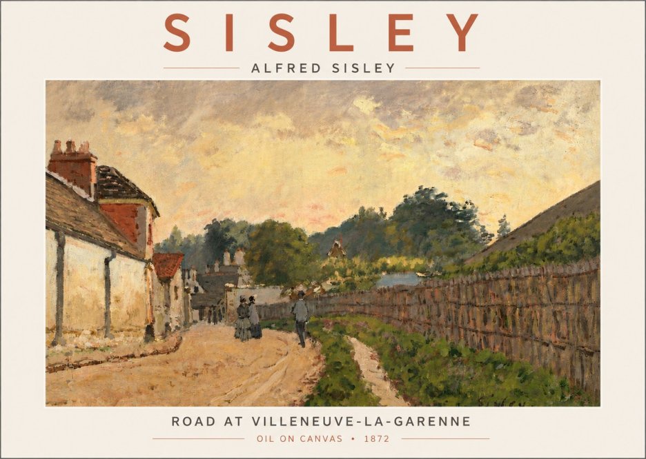 Sisley Road at Villeneuve-la-garenne No4 - Poszter