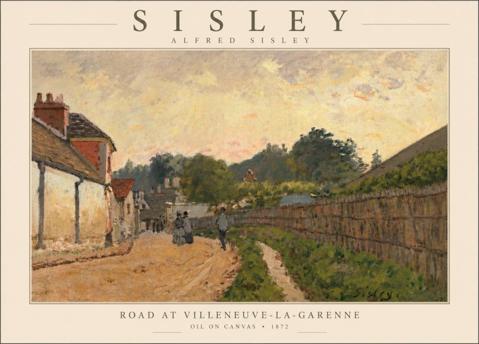 Sisley Road at Villeneuve-la-garenne No5 - Poszter