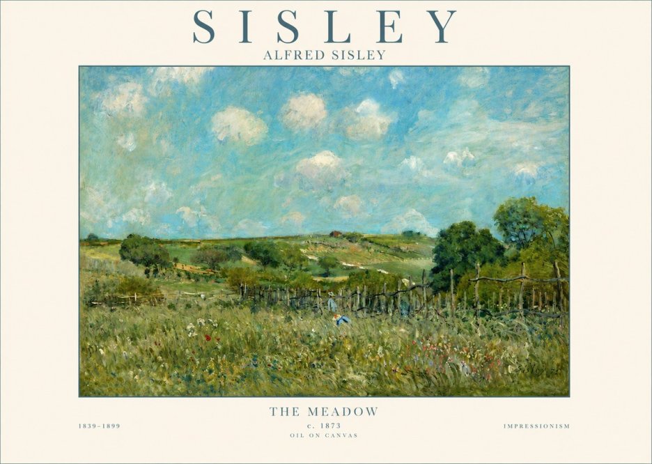 Sisley The Meadow No3 - Poszter
