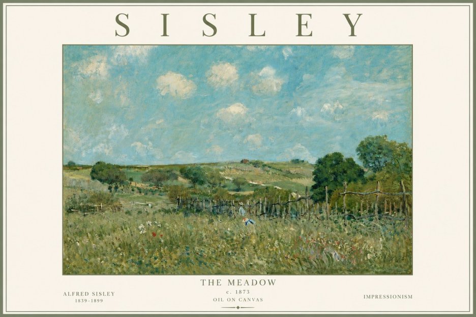 Sisley The Meadow No6 - Poszter