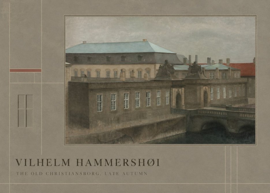 Vilhelm Hammershøi The Old Christiansborg, Late Autumn No2 - Poszter
