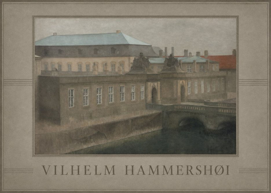 Vilhelm Hammershøi The Old Christiansborg, Late Autumn No3 - Poszter