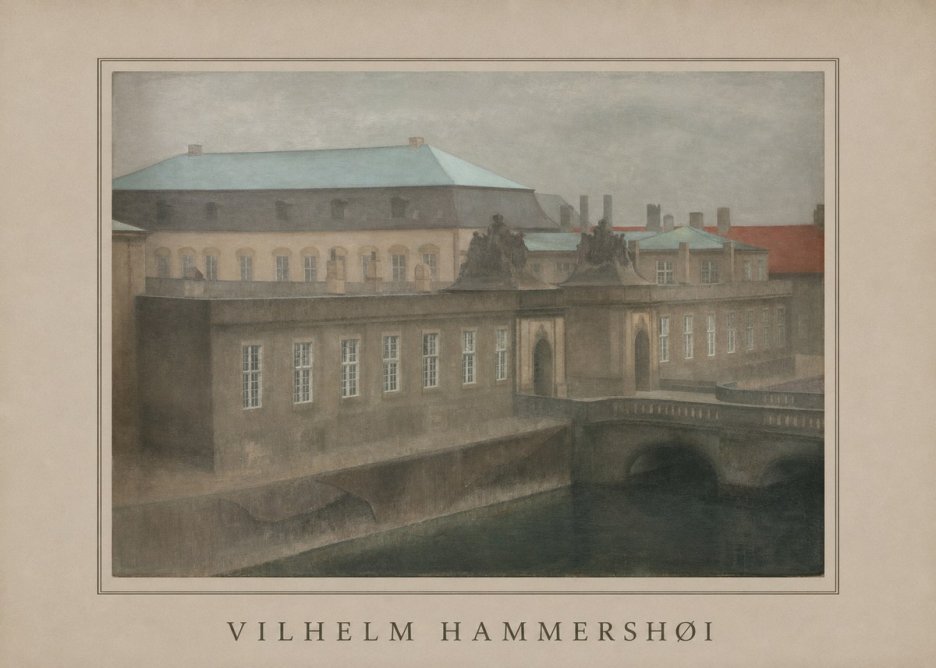 Vilhelm Hammershøi The Old Christiansborg, Late Autumn No6 - Poszter