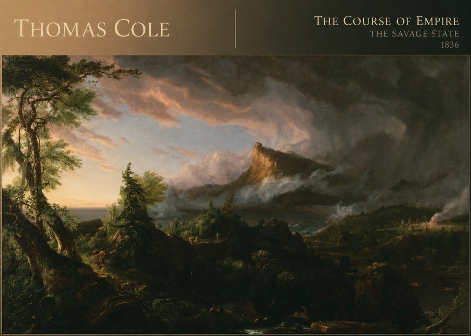 Thomas Cole The Course of Empire: the Savage State I No6 - Poszter