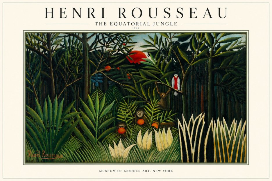 Rousseau The Equatorial Jungle I No3 - Poszter