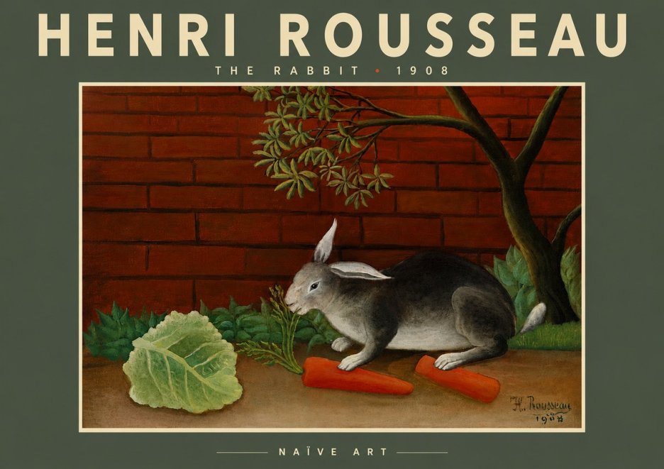 Rousseau The Rabbit No6 - Poszter