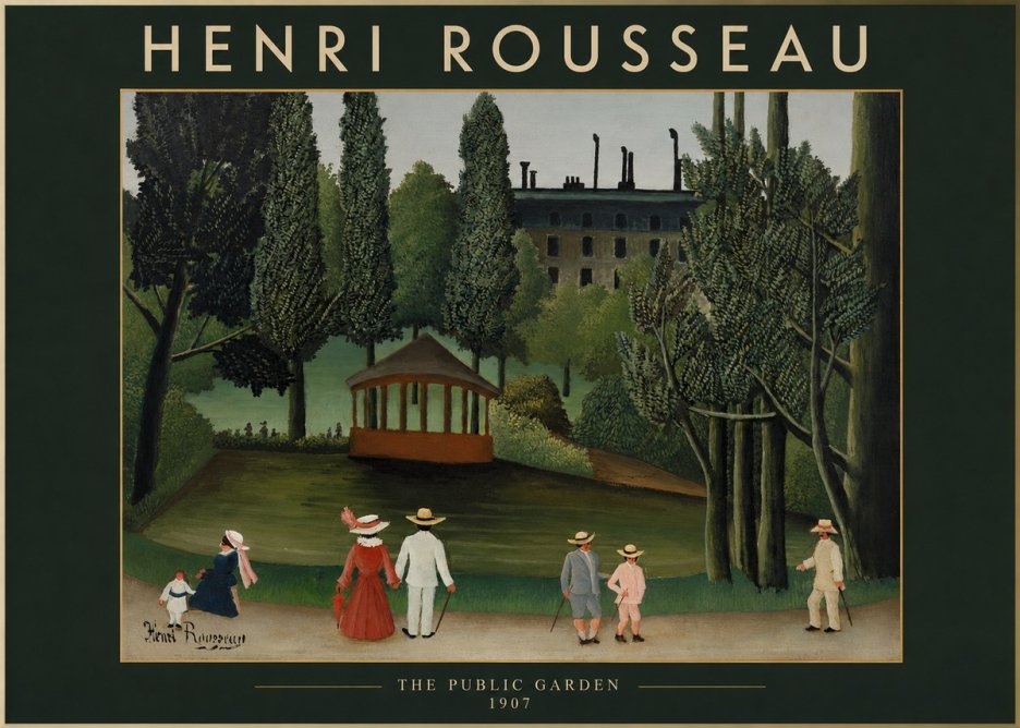 Rousseau The Public Garden No2 - Poszter