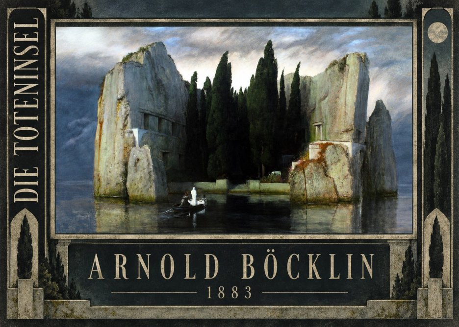 Arnold Böcklin Die Toteninsel I No2 - Poszter
