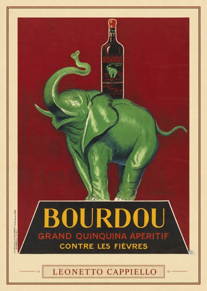 Leonetto Cappiello Bourdou No3 - Poszter