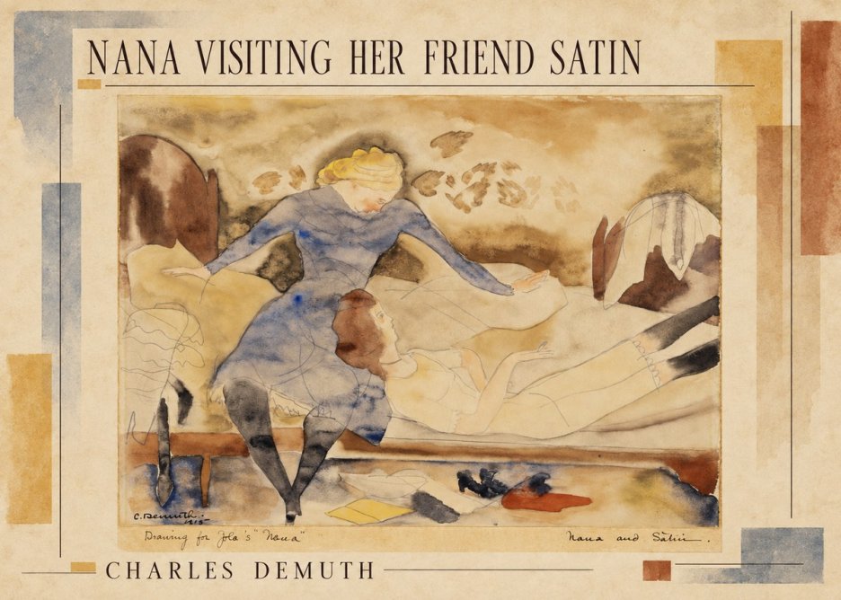 Charles Demuth Nana Visiting Her Friend Satin No2 - Poszter