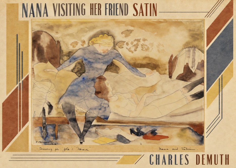 Charles Demuth Nana Visiting Her Friend Satin No3 - Poszter