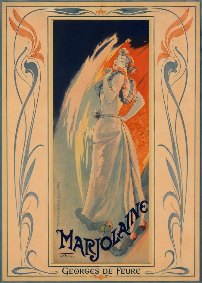 Georges de Feure Marjolaine No1 - Poszter