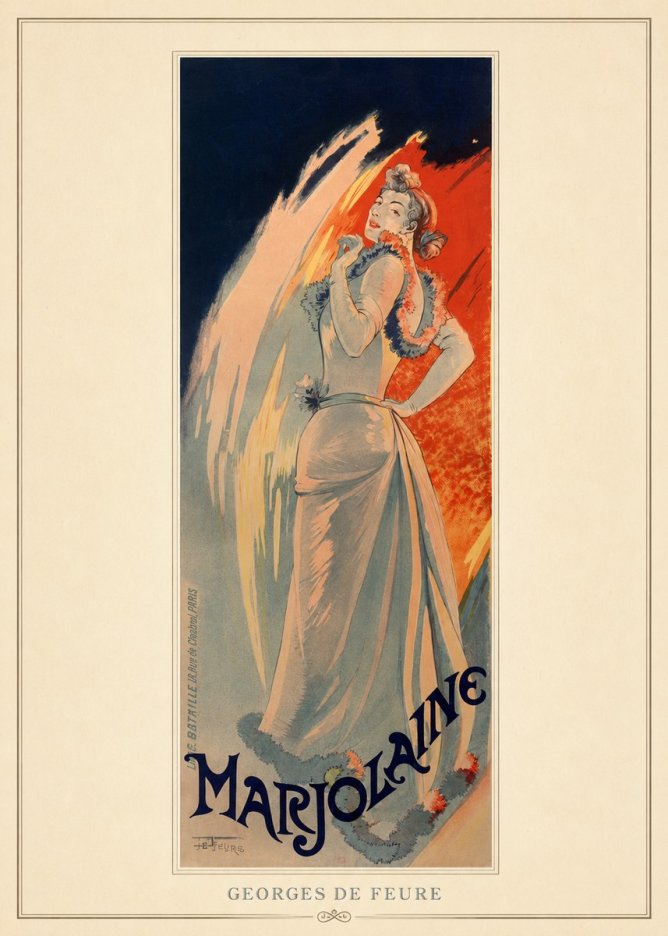 Georges de Feure Marjolaine No4 - Poszter