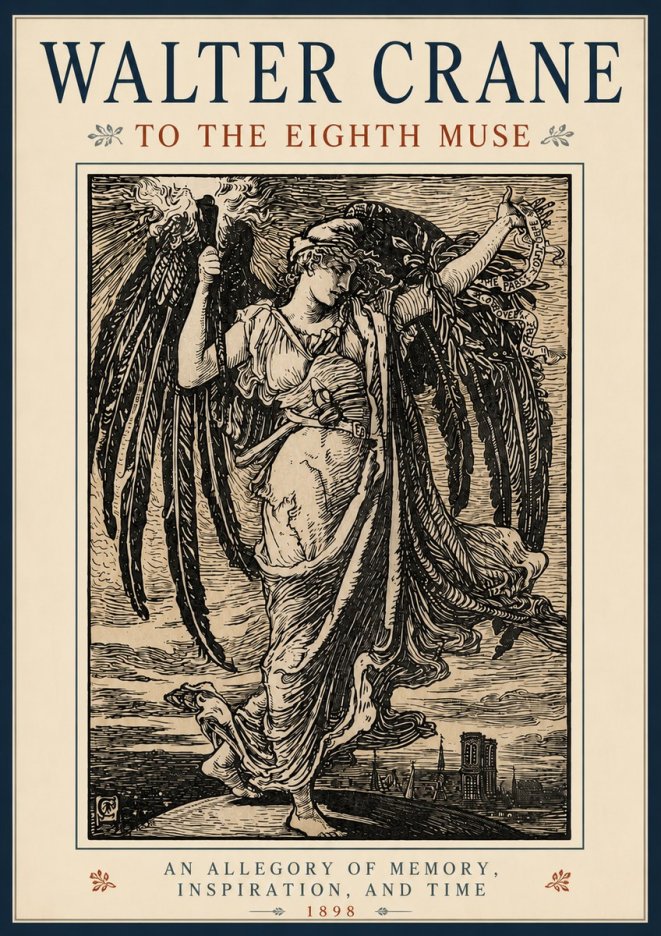 Walter Crane To the Eighth Muse No4 - Poszter