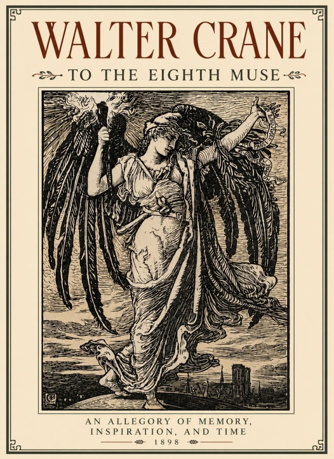 Walter Crane To the Eighth Muse No6 - Poszter