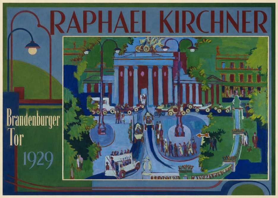 Raphael Kirchner Brandenburger Tor 1929 No1 - Poszter