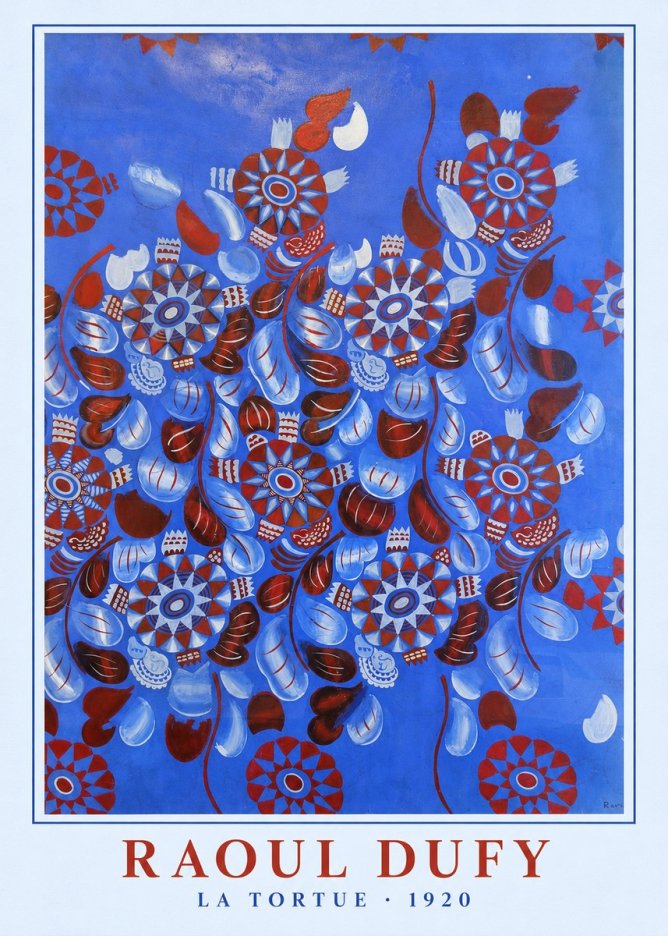 Raoul Dufy La Tortue No2 - Poszter