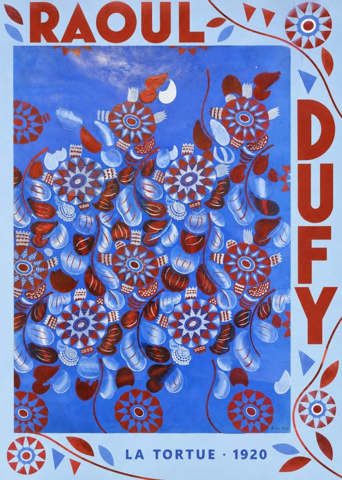 Raoul Dufy La Tortue No6 - Poszter