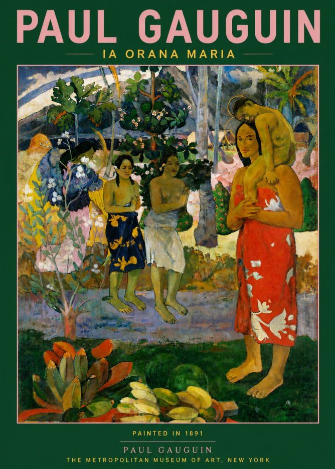 Paul Gauguin Ia Orana Maria No5 - Poszter
