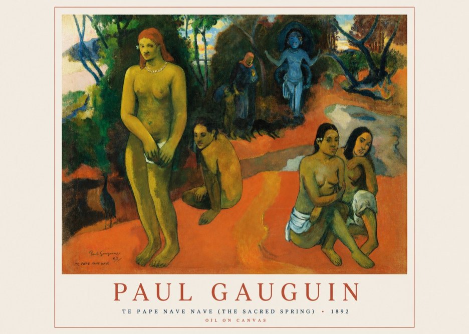 Paul Gauguin Te Pape Nave Nave (the Sacred Spring) No1 - Poszter