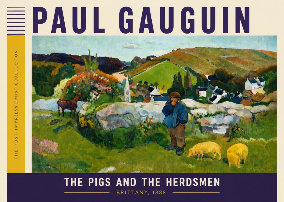 Paul Gauguin The Pigs and the Herdsmen No6 - Poszter