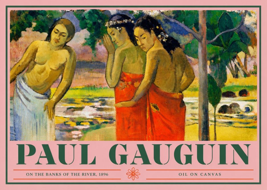 Paul Gauguin On the Banks of the River, 1896 No4 - Poszter