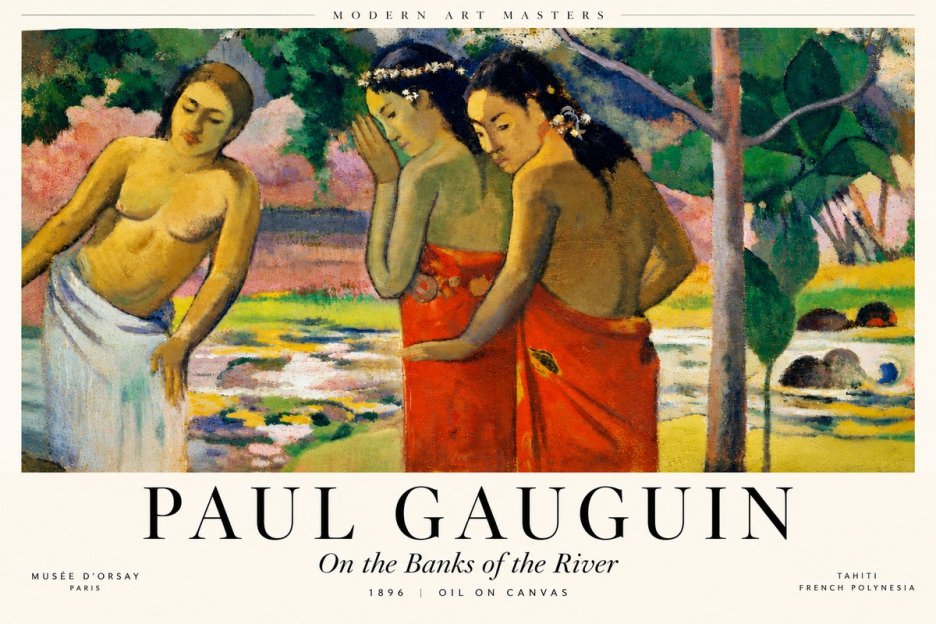Paul Gauguin On the Banks of the River, 1896 No6 - Poszter