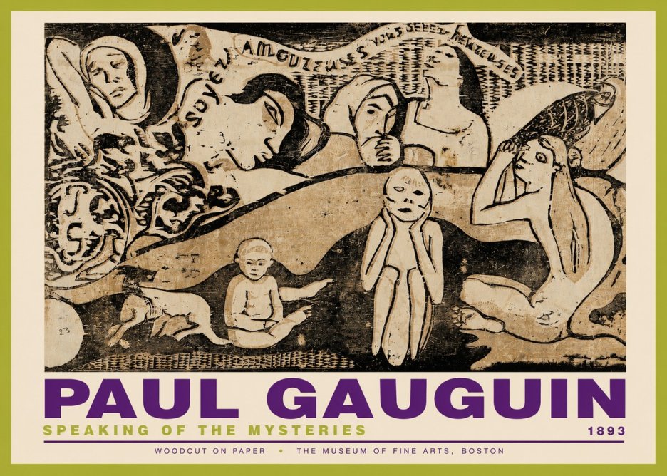Paul Gauguin Speaking of the Mysteries No3 - Poszter