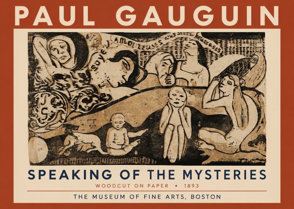 Paul Gauguin Speaking of the Mysteries No4 - Poszter