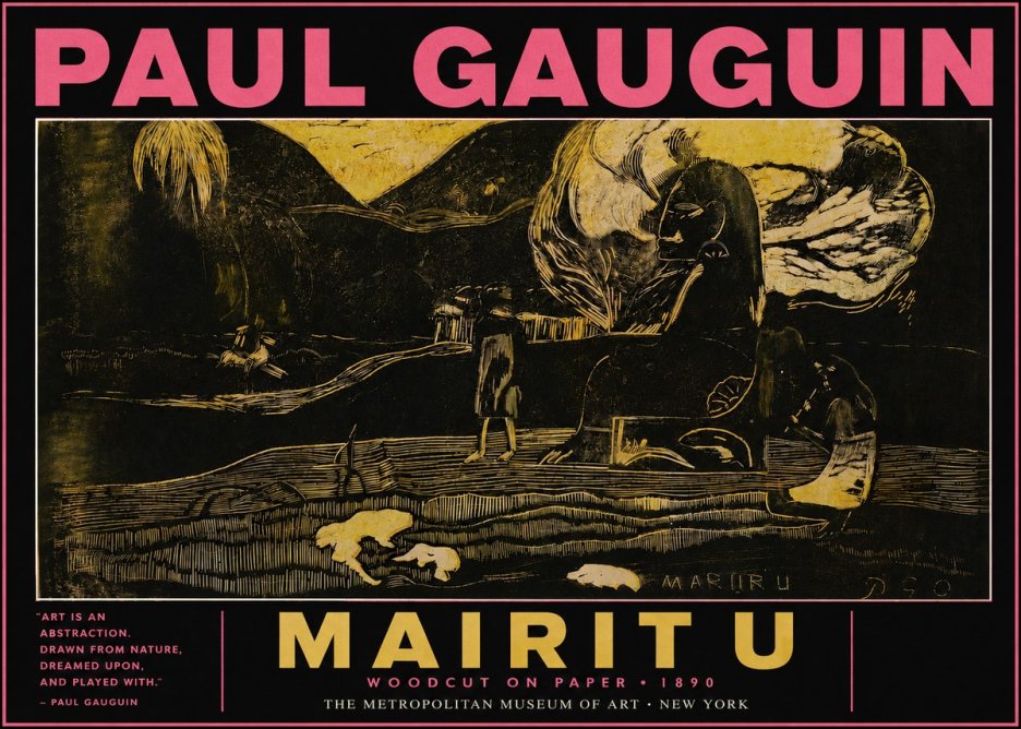 Paul Gauguin Mairit U No3 - Poszter
