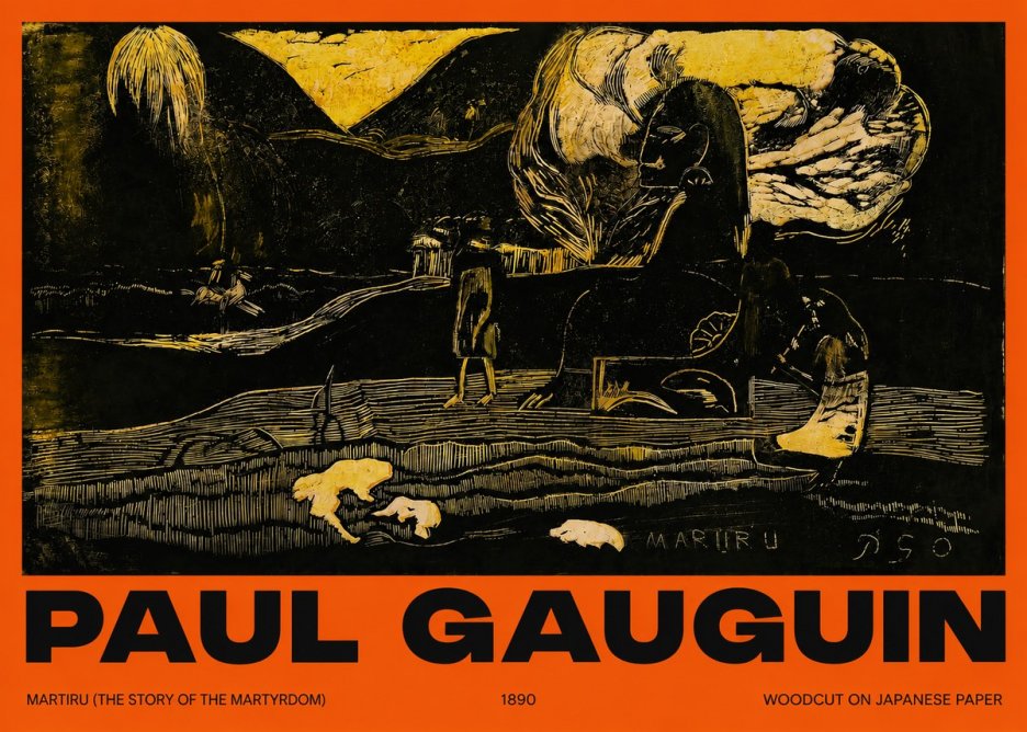 Paul Gauguin Mairit U No6 - Poszter