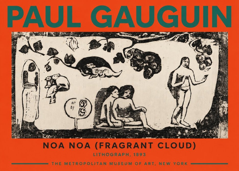 Paul Gauguin Noa Noa (Frieze of Life) No6 - Poszter