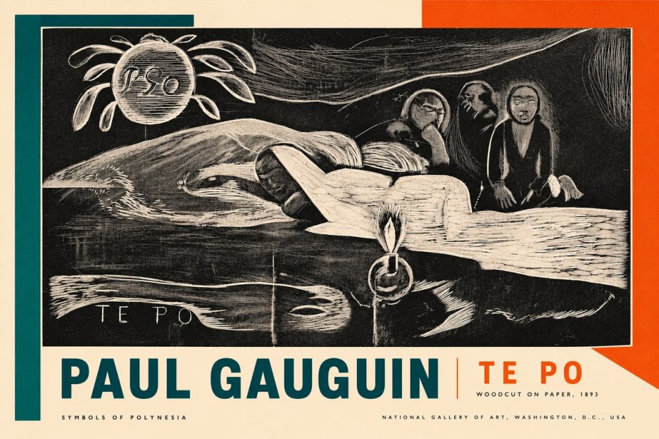 Paul Gauguin Te Po No2 - Poszter