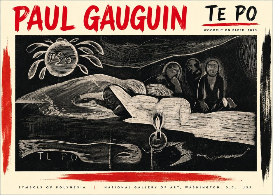 Paul Gauguin Te Po No5 - Poszter