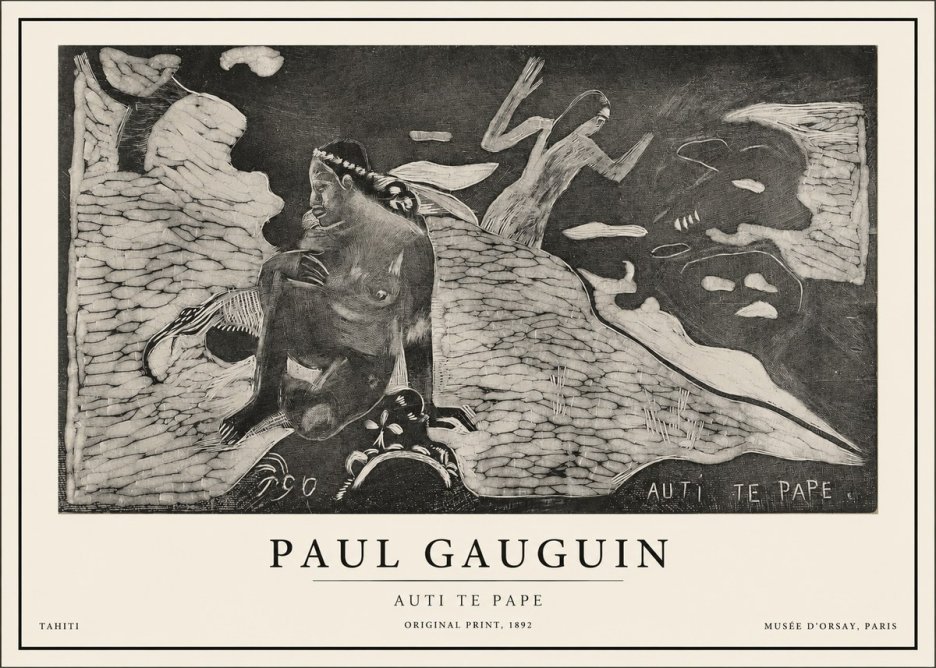 Paul Gauguin Auti Te Pape No1 - Poszter