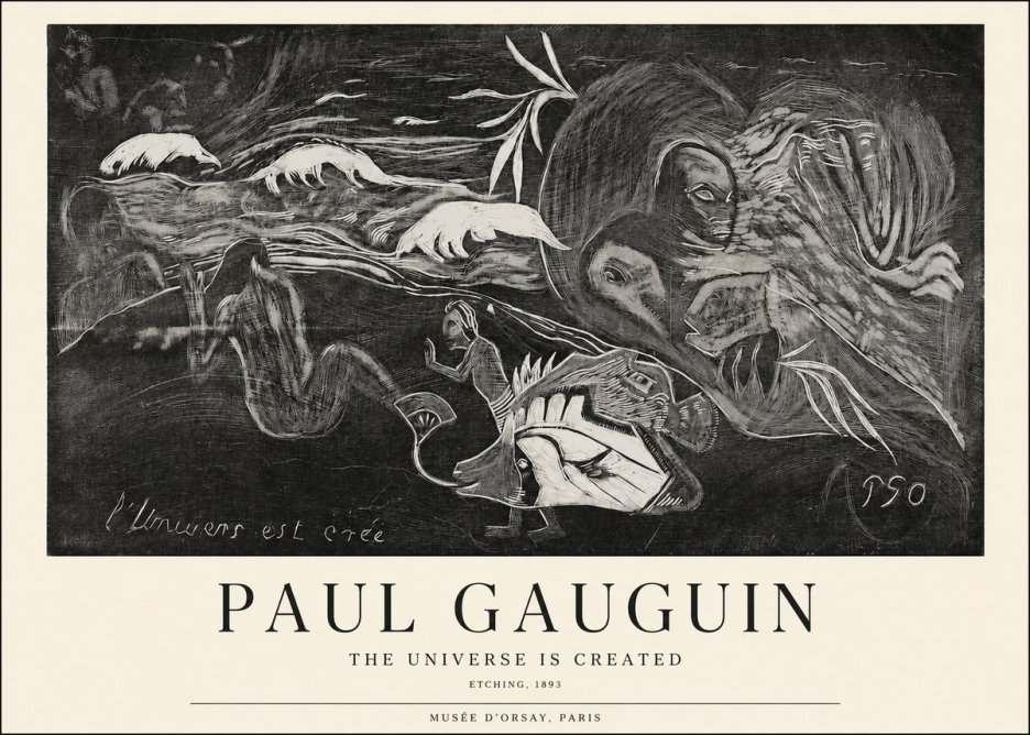 Paul Gauguin The Universe Is Created I No1 - Poszter