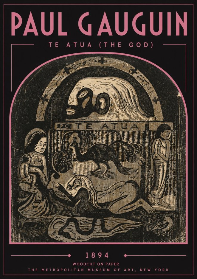 Paul Gauguin Te Atua (the God) No3 - Poszter