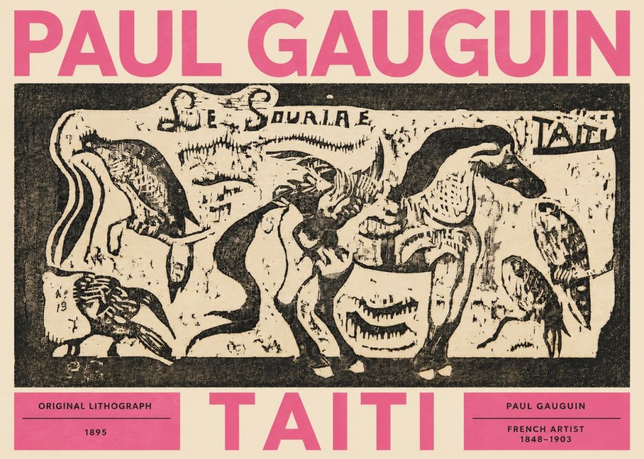Paul Gauguin Taiti No3 - Poszter