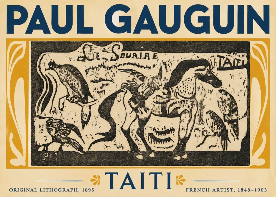 Paul Gauguin Taiti No5 - Poszter