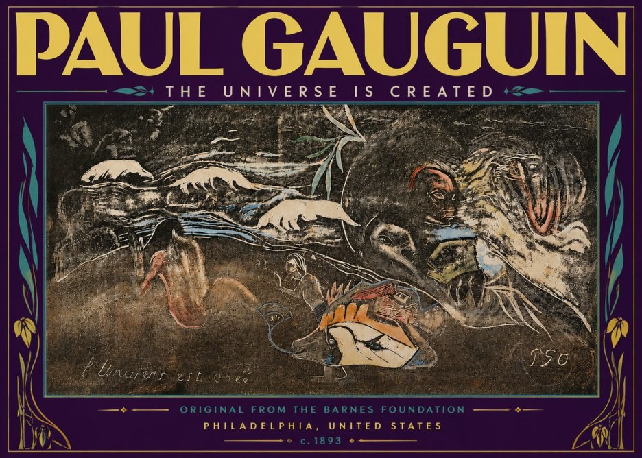 Paul Gauguin The Universe Is Created II No6 - Poszter