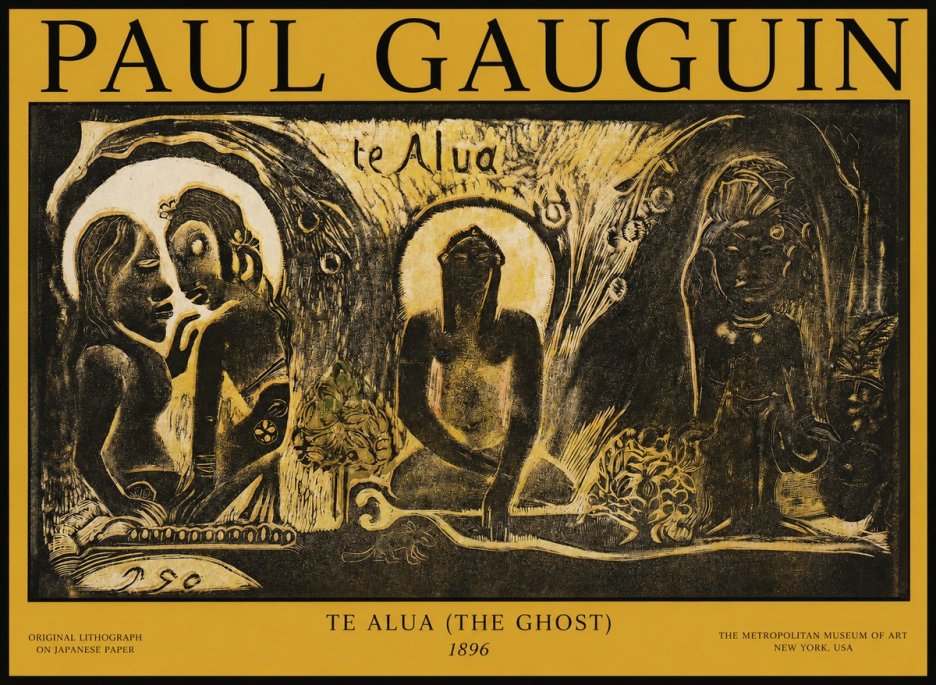 Paul Gauguin Te Alua (the Ghost) No1 - Poszter