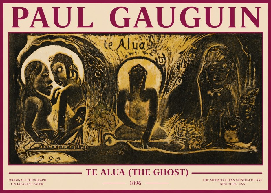 Paul Gauguin Te Alua (the Ghost) No3 - Poszter