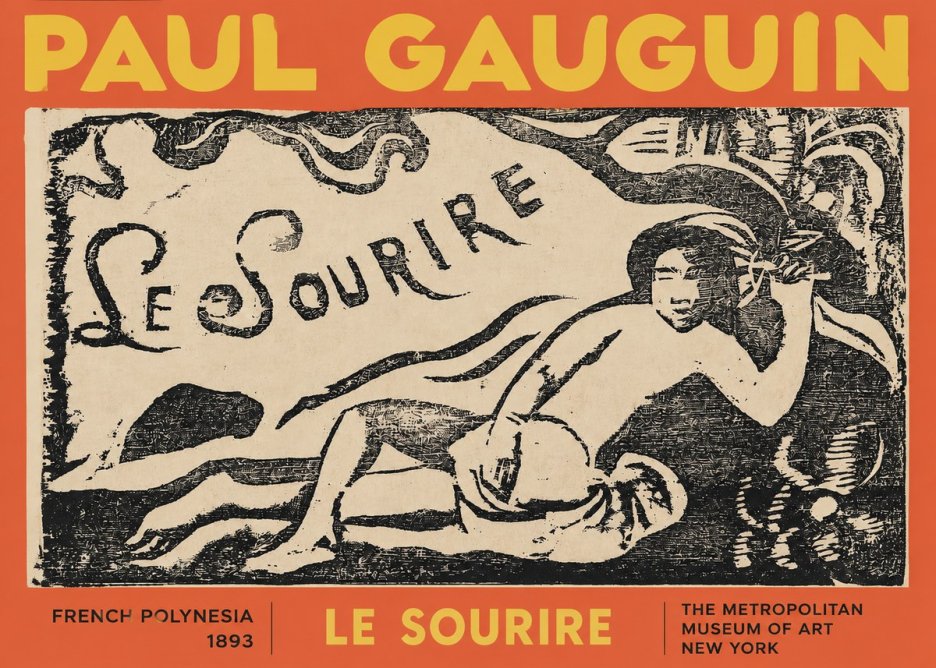 Paul Gauguin Le Sourire No2 - Poszter