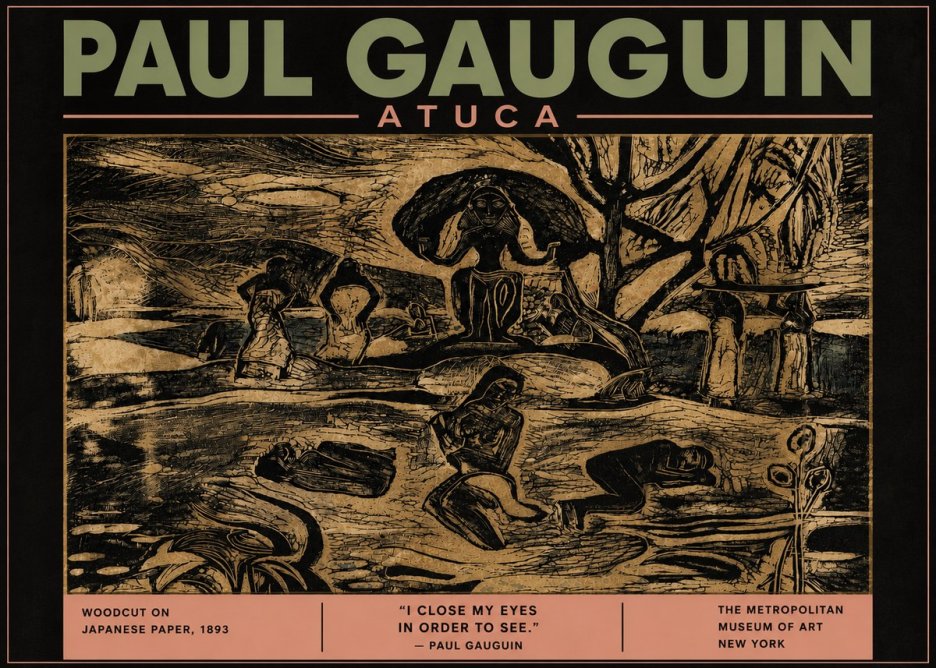 Paul Gauguin Atuca No5 - Poszter