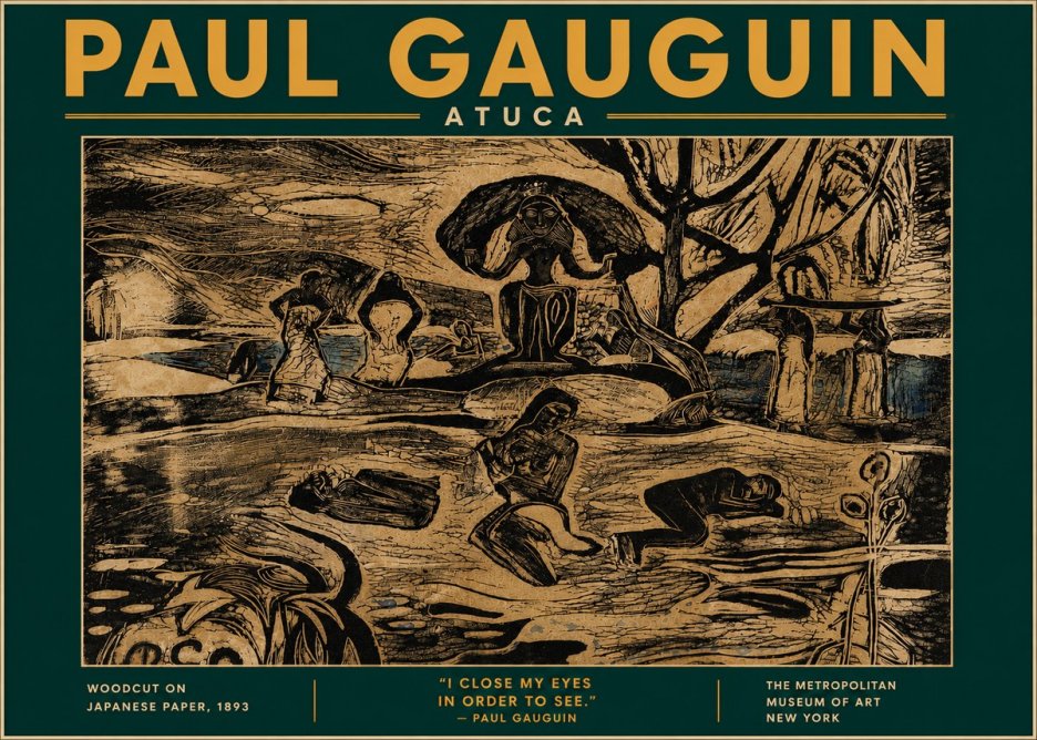 Paul Gauguin Atuca No6 - Poszter