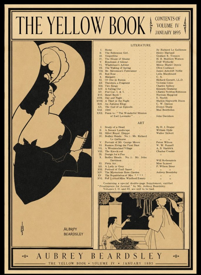 Aubrey Beardsley The Yellow Book II No1 - Poszter